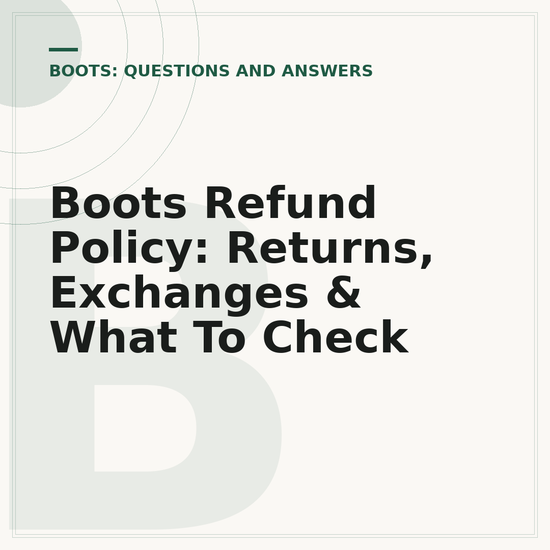 Boots Refund Policy: Returns, Exchanges & What To Check