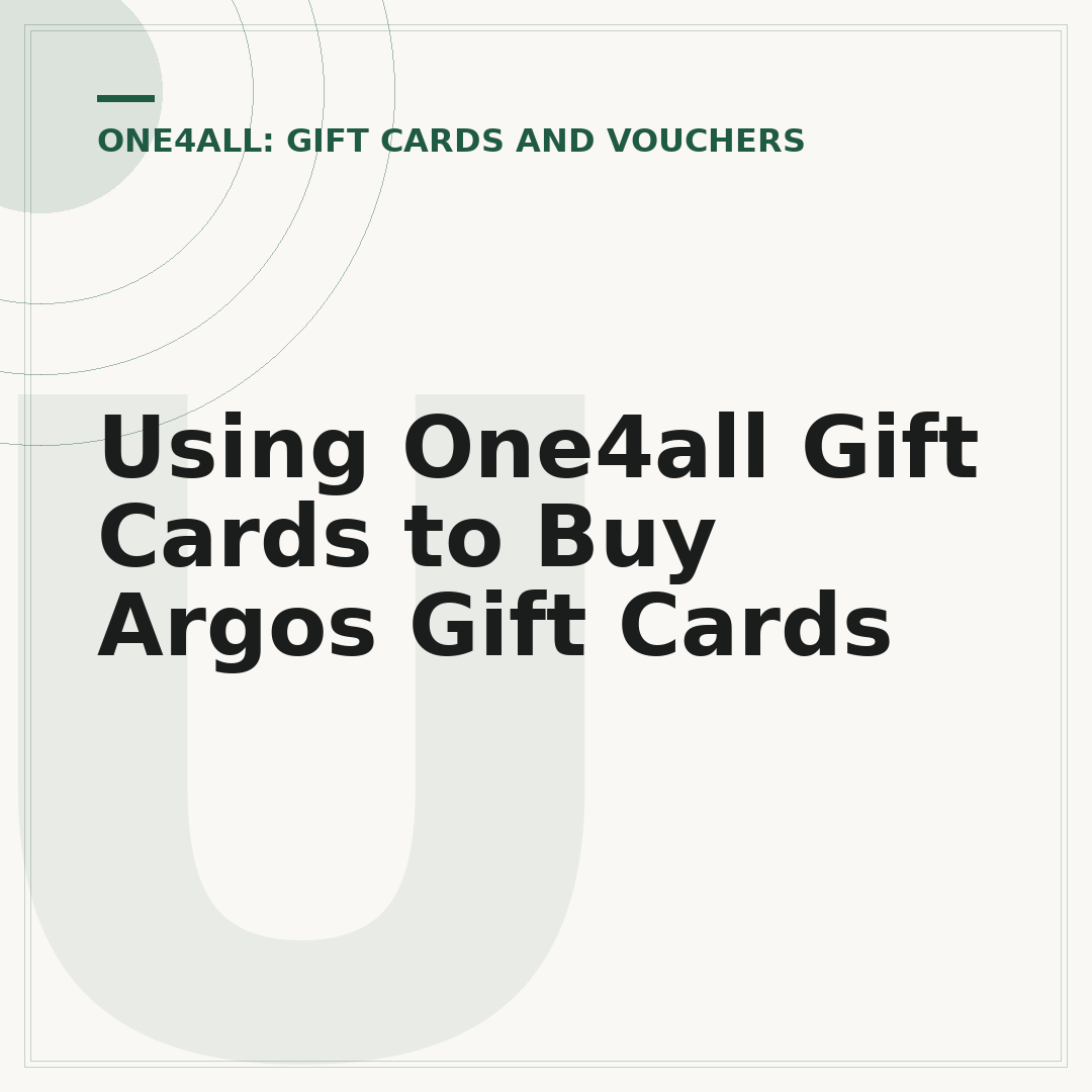 Using One4all Gift Cards to Buy Argos Gift Cards