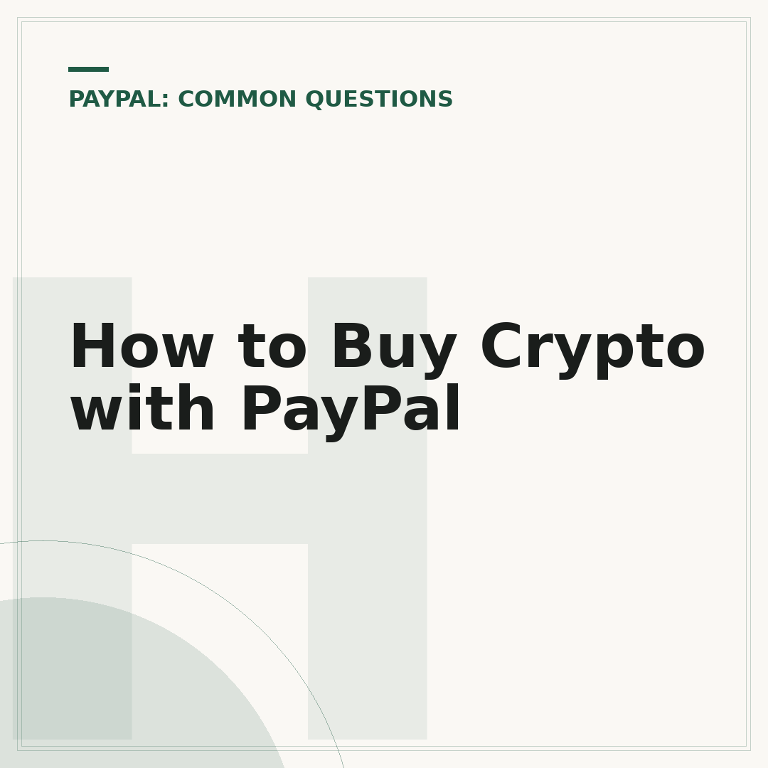 How to Buy Crypto with PayPal