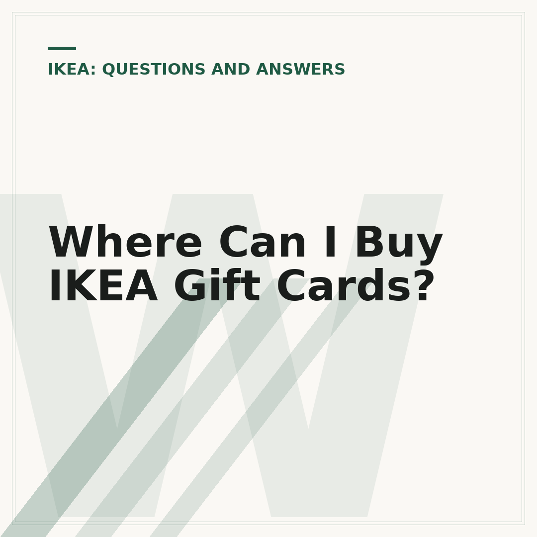 Where Can I Buy IKEA Gift Cards?