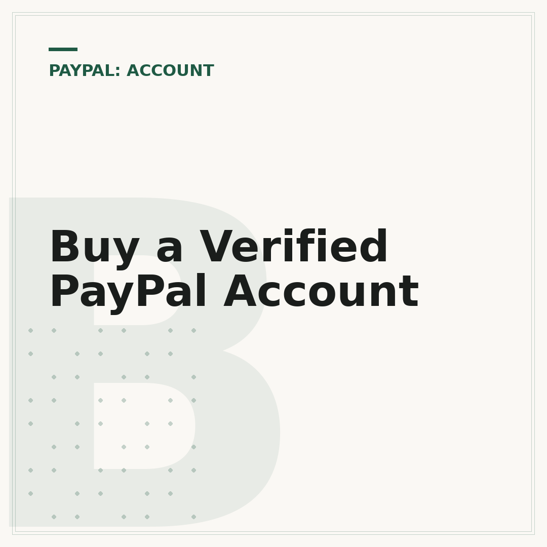 Buy a Verified PayPal Account