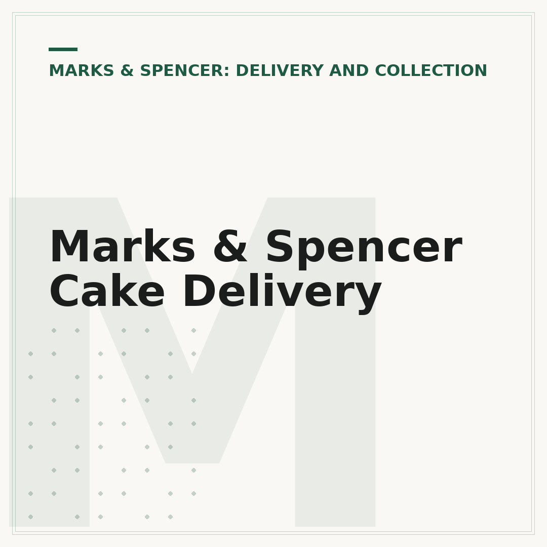 Marks & Spencer Cake Delivery