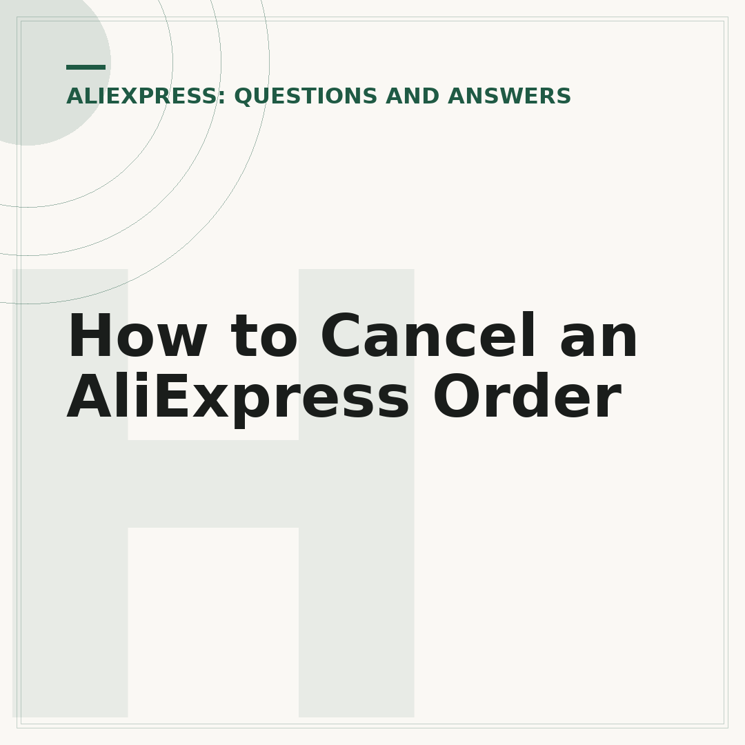How to Cancel an AliExpress Order