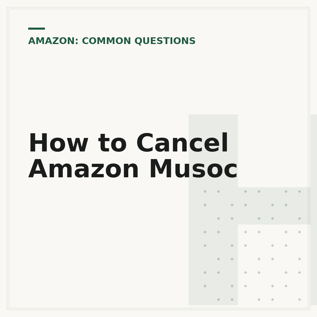 How to Cancel Amazon Musoc