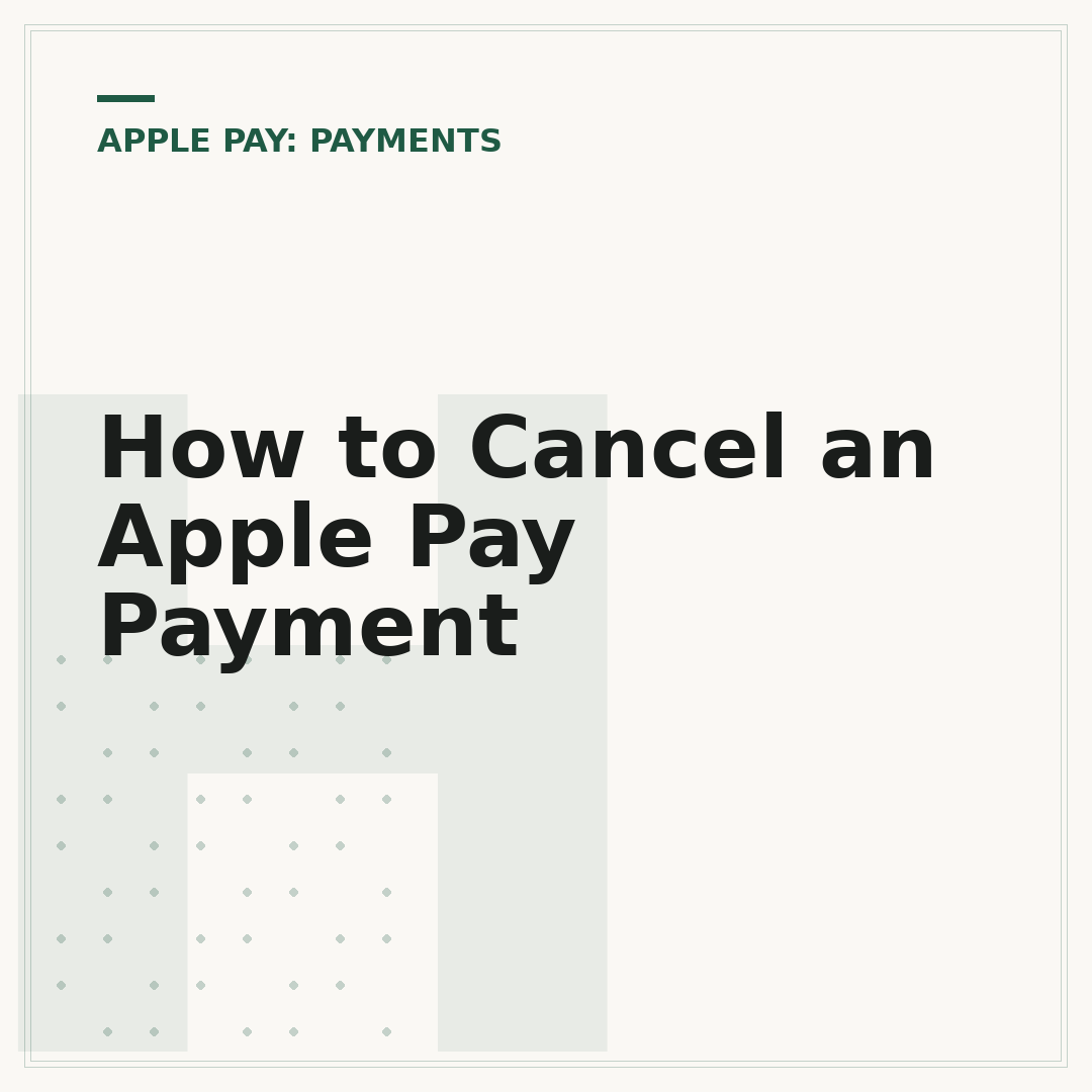 How to Cancel an Apple Pay Payment