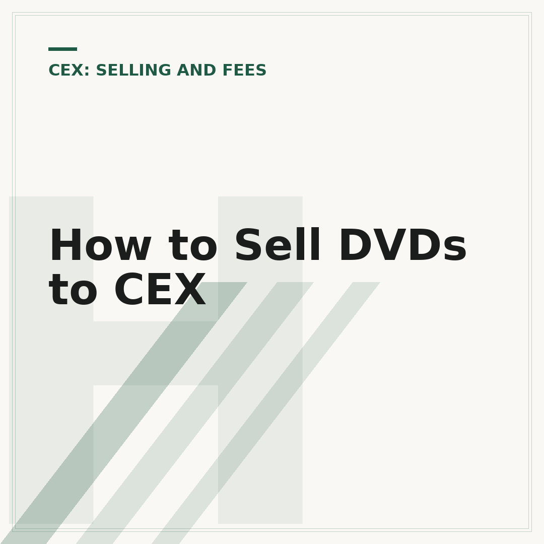 How to Sell DVDs to CEX