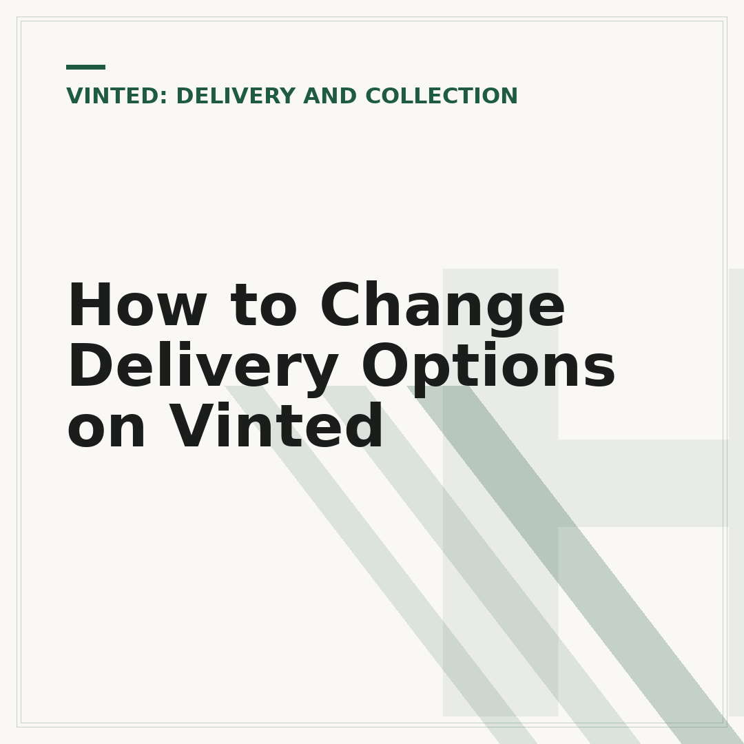 How to Change Delivery Options on Vinted