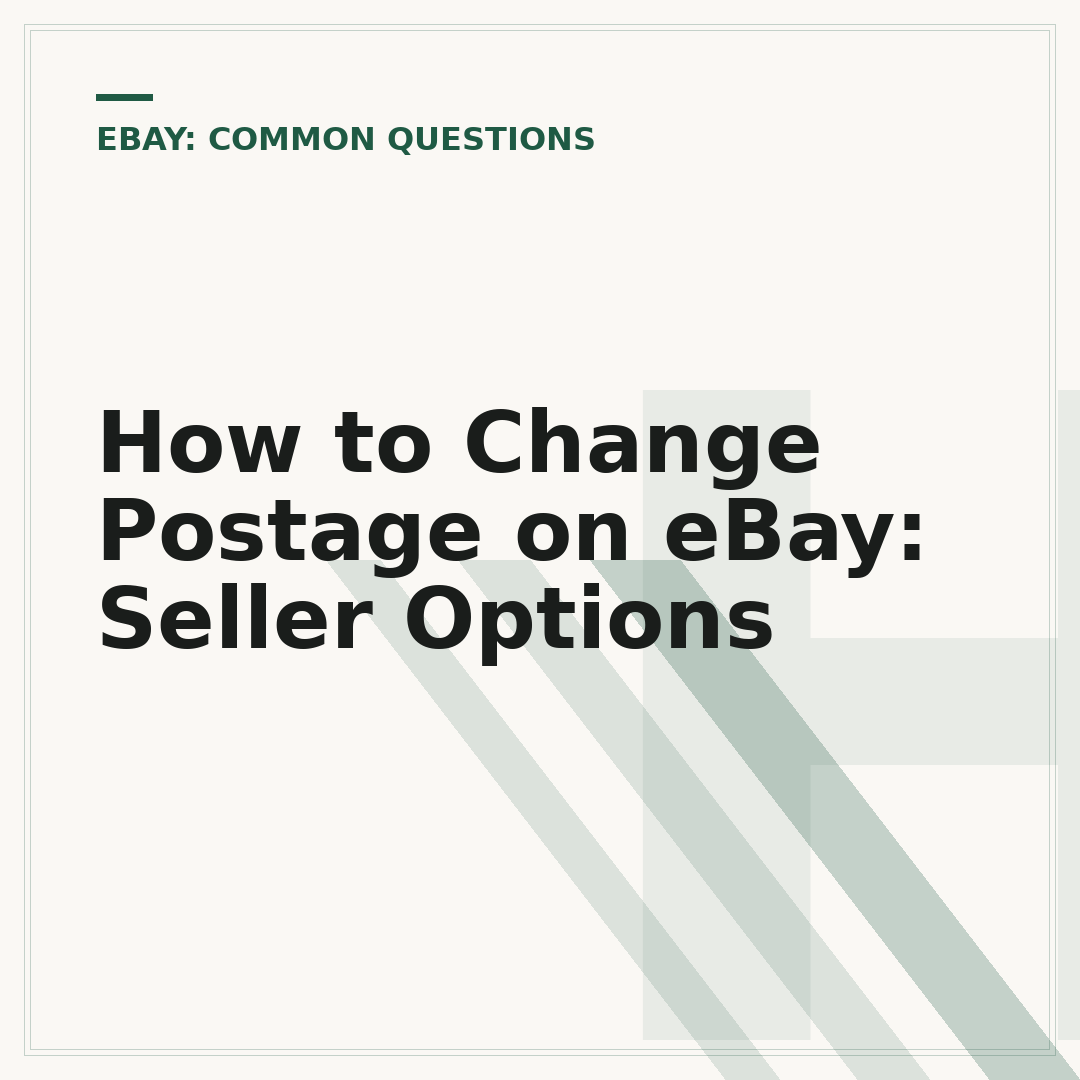 How to Change Postage on eBay: Seller Options