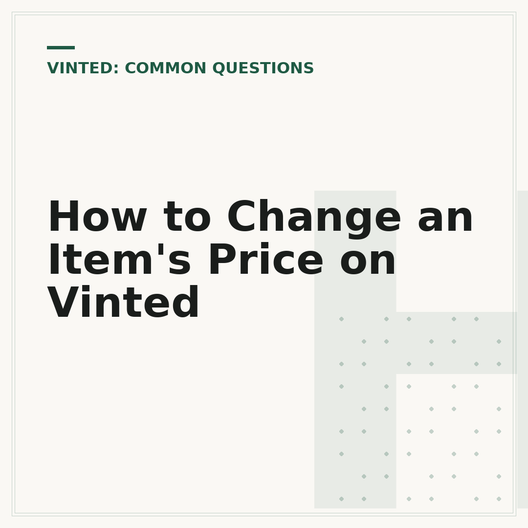 How to Change an Item's Price on Vinted