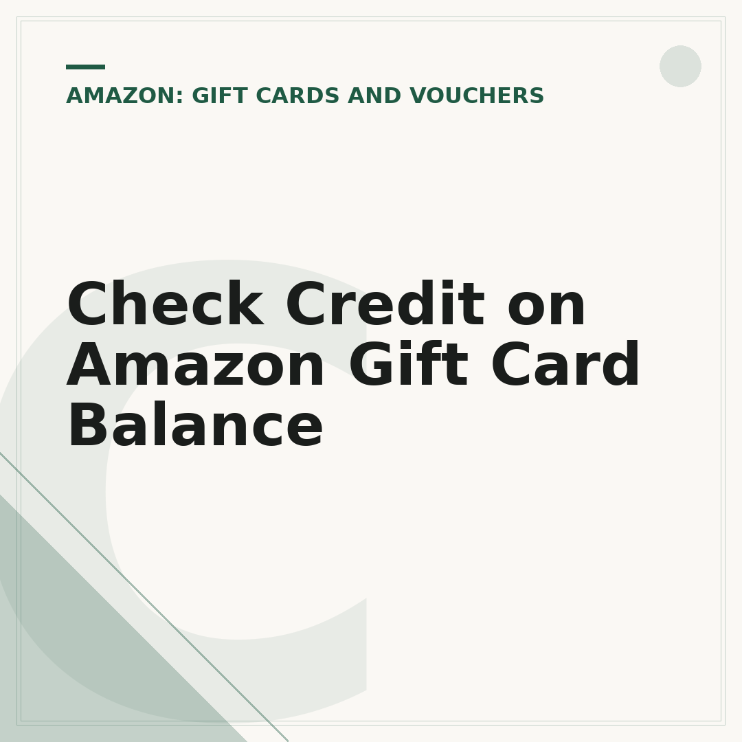 Check Credit on Amazon Gift Card Balance