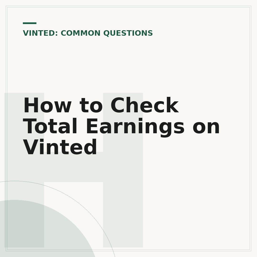 How to Check Total Earnings on Vinted