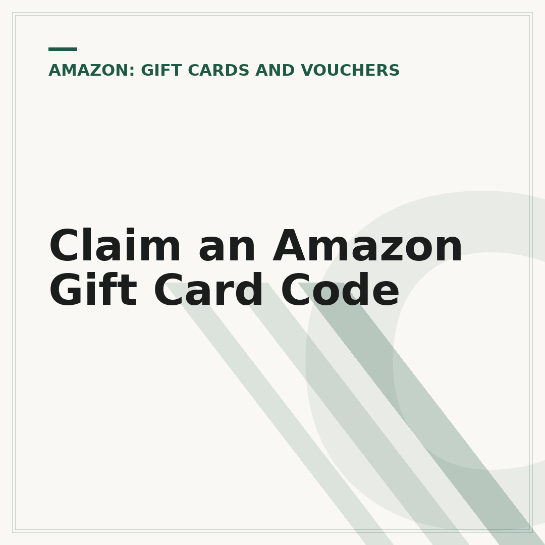 Claim an Amazon Gift Card Code