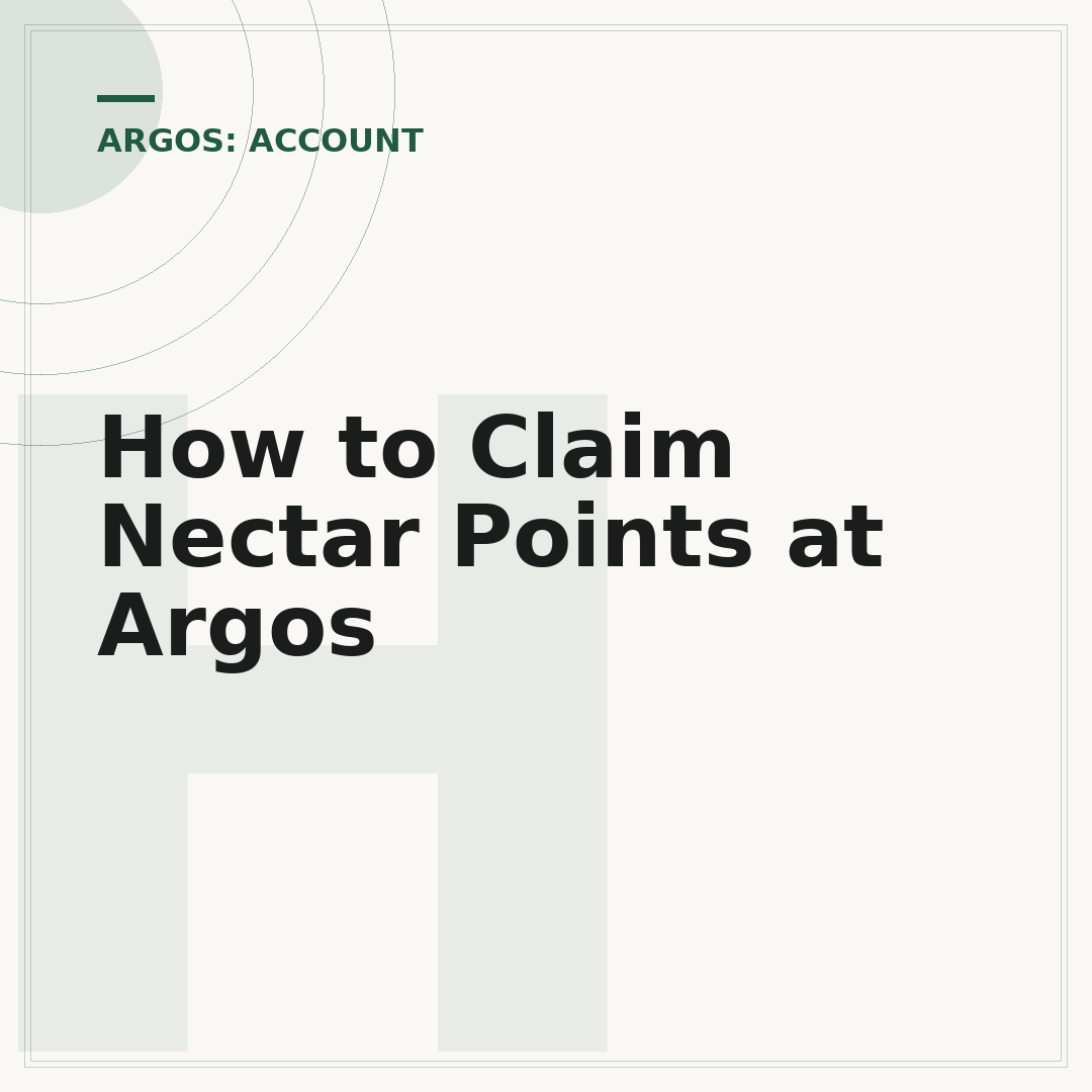 How to Claim Nectar Points at Argos