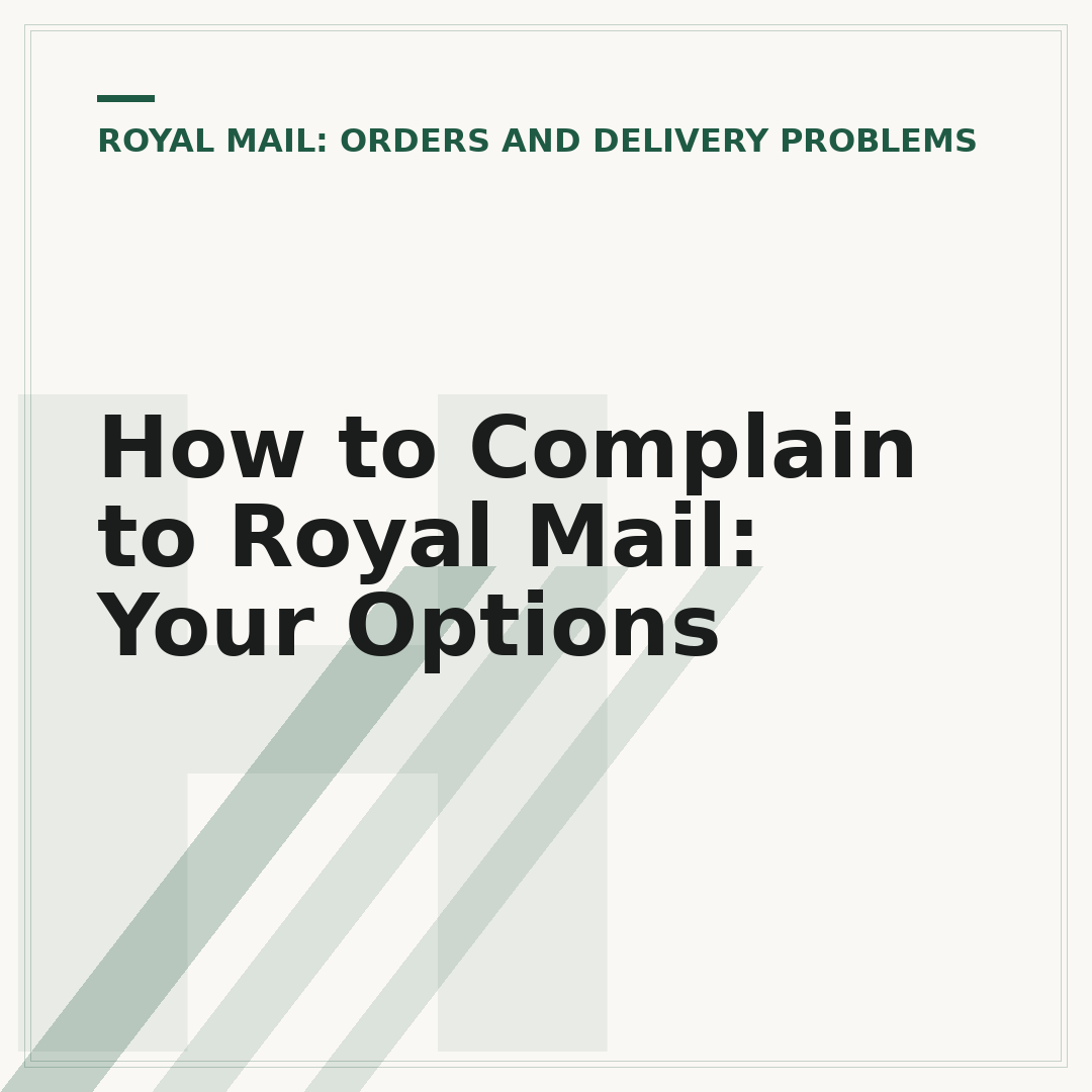 How to Complain to Royal Mail: Your Options