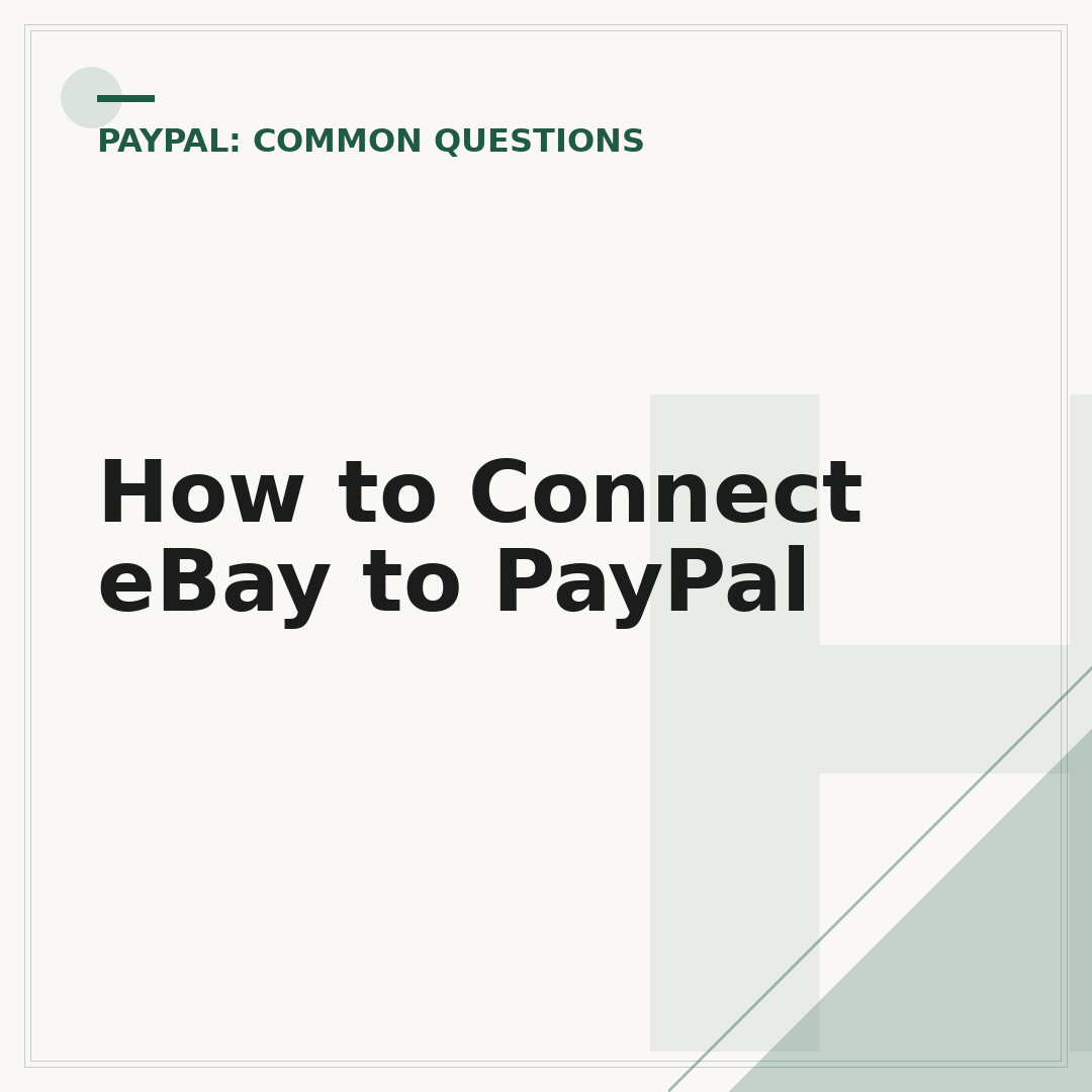 How to Connect eBay to PayPal