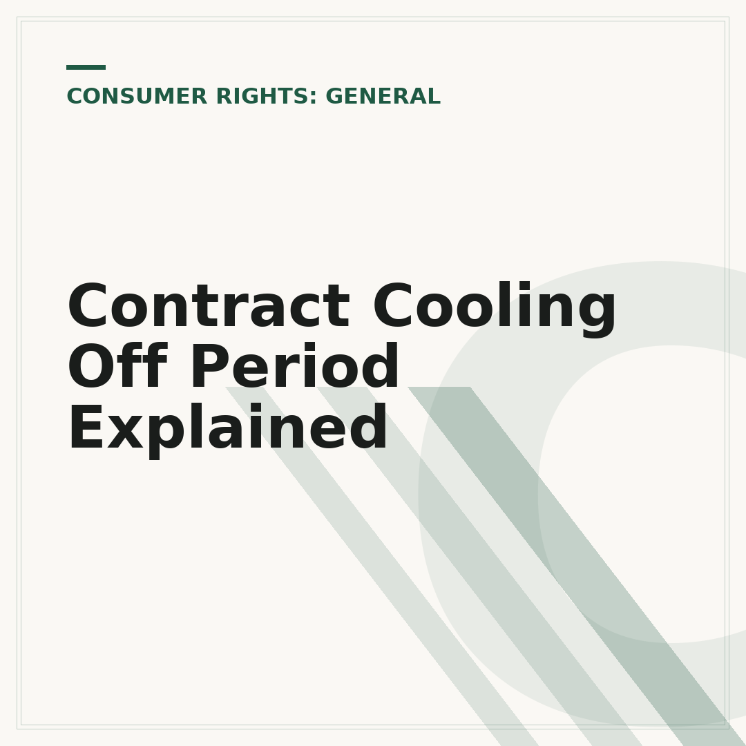 Contract Cooling Off Period Explained