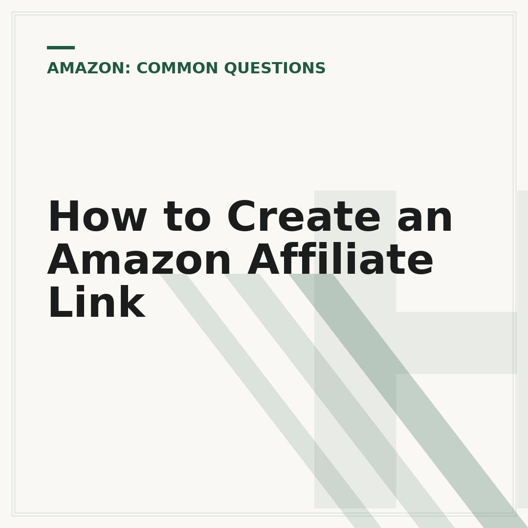 How to Create an Amazon Affiliate Link