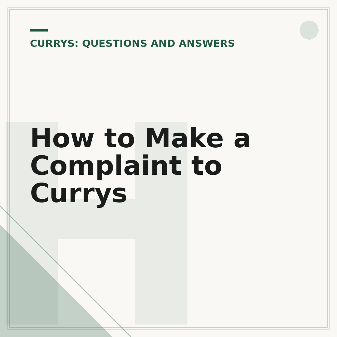 How to Make a Complaint to Currys