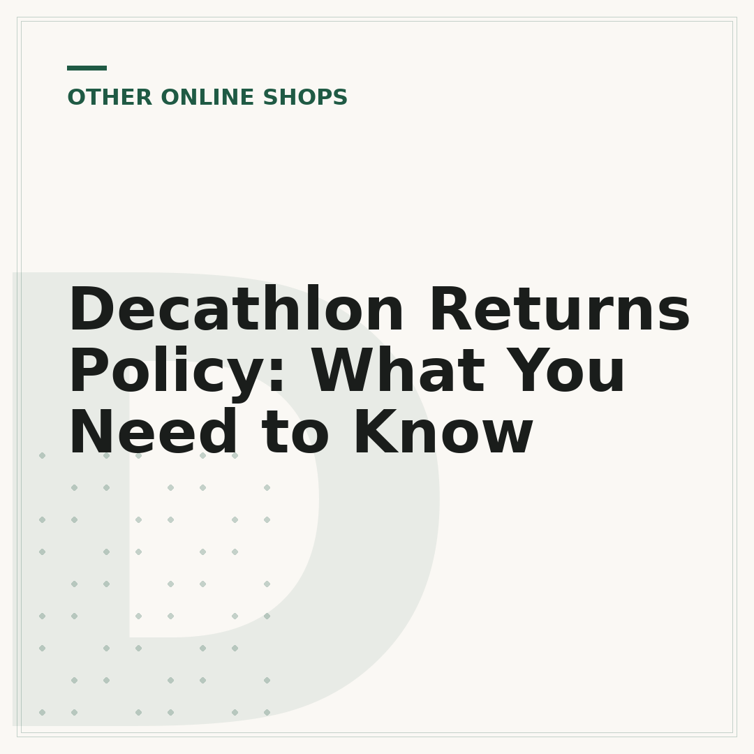 Decathlon Returns Policy: What You Need to Know