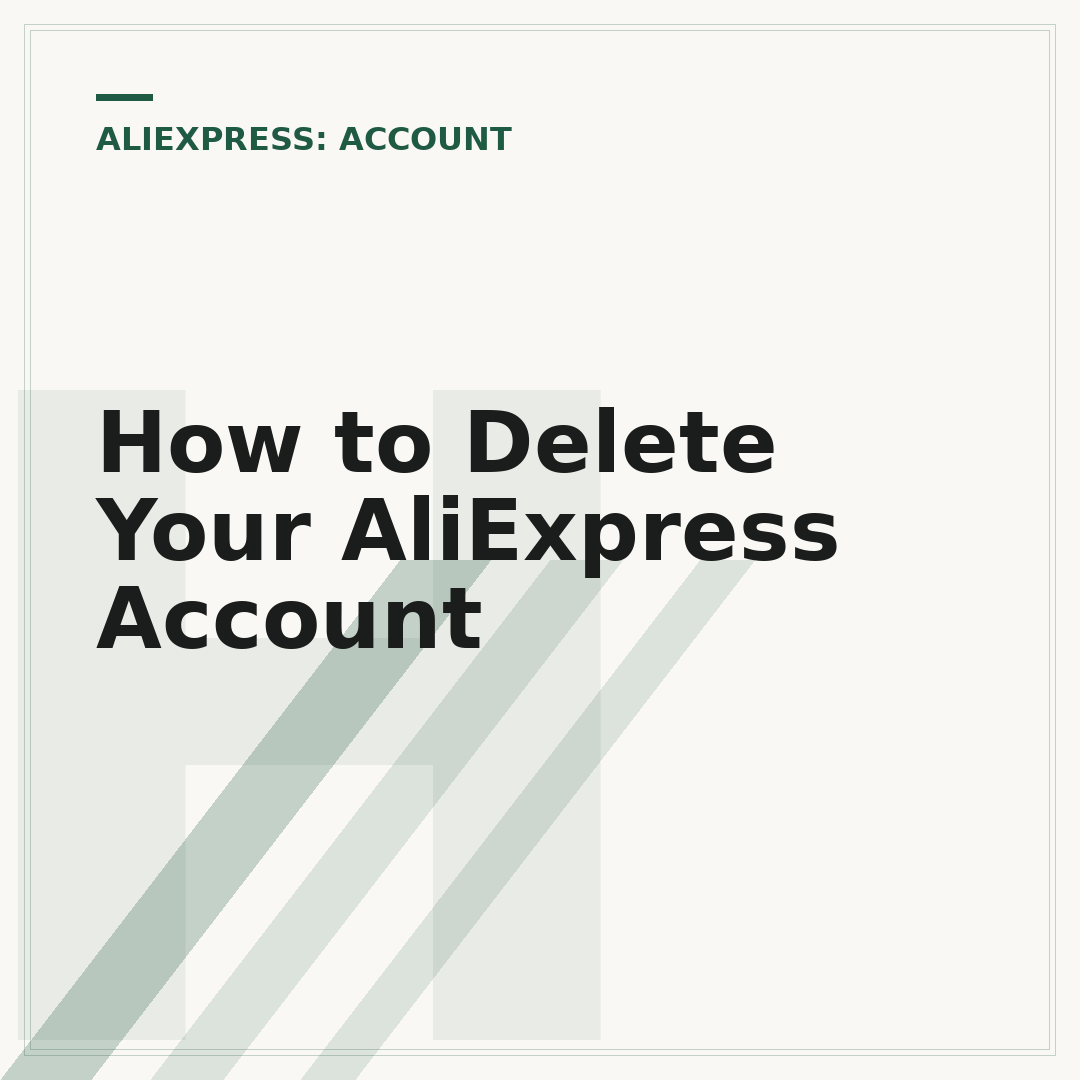 How to Delete Your AliExpress Account