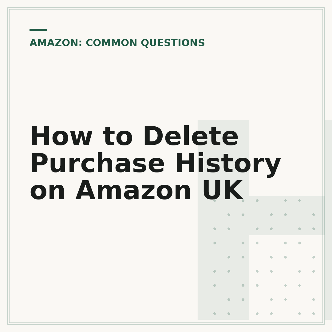 How to Delete Purchase History on Amazon UK