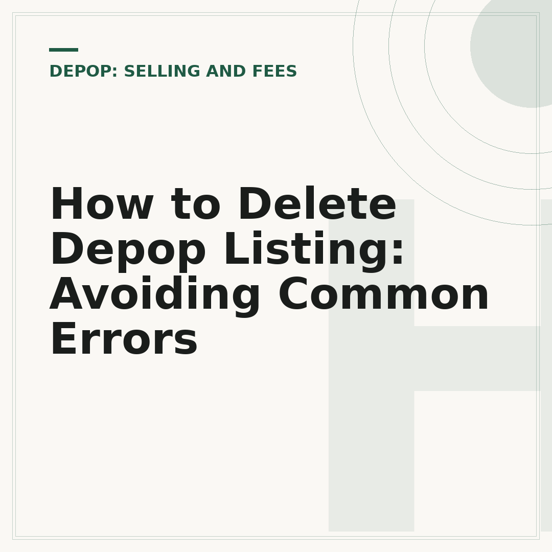 How to Delete Depop Listing: Avoiding Common Errors