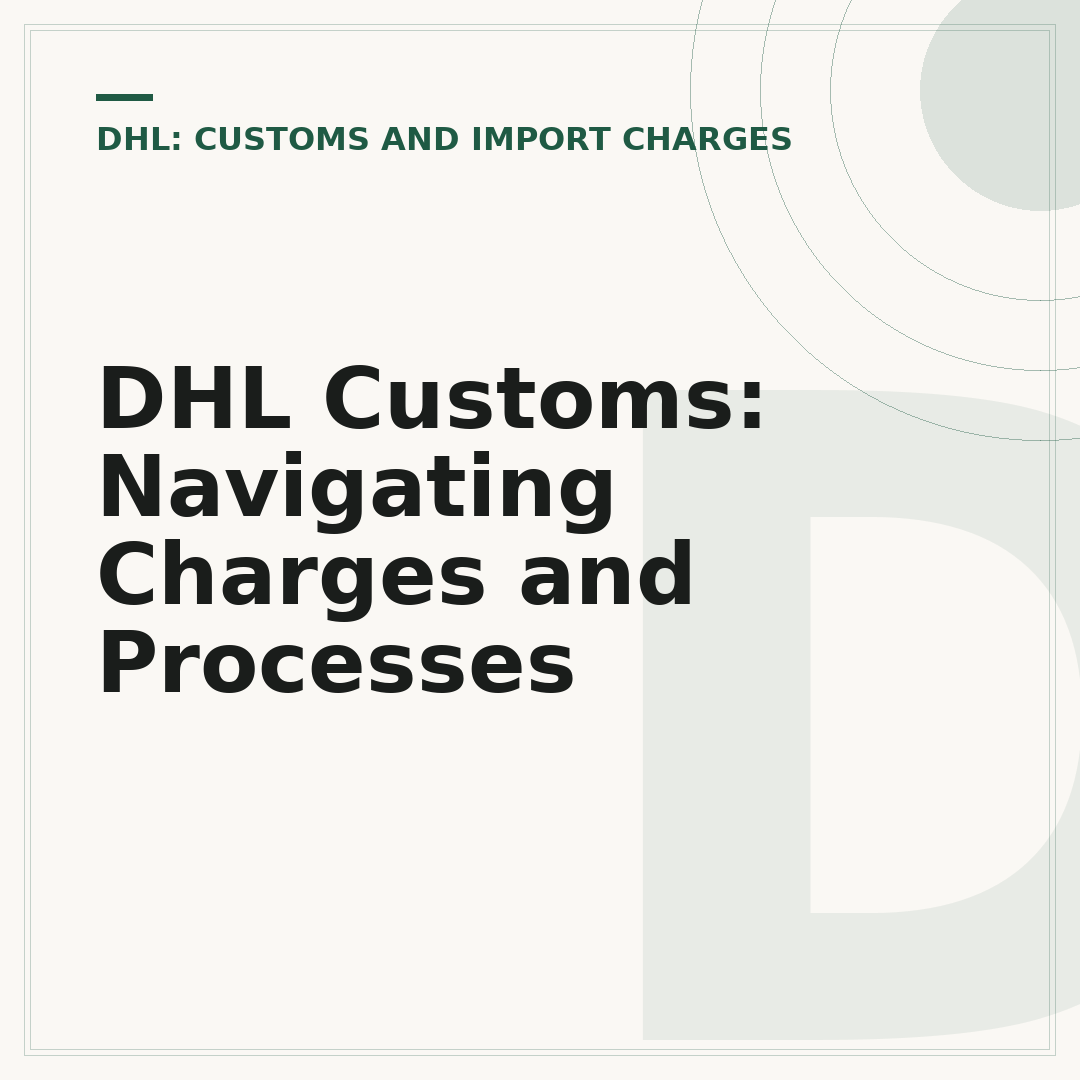 DHL Customs: Navigating Charges and Processes