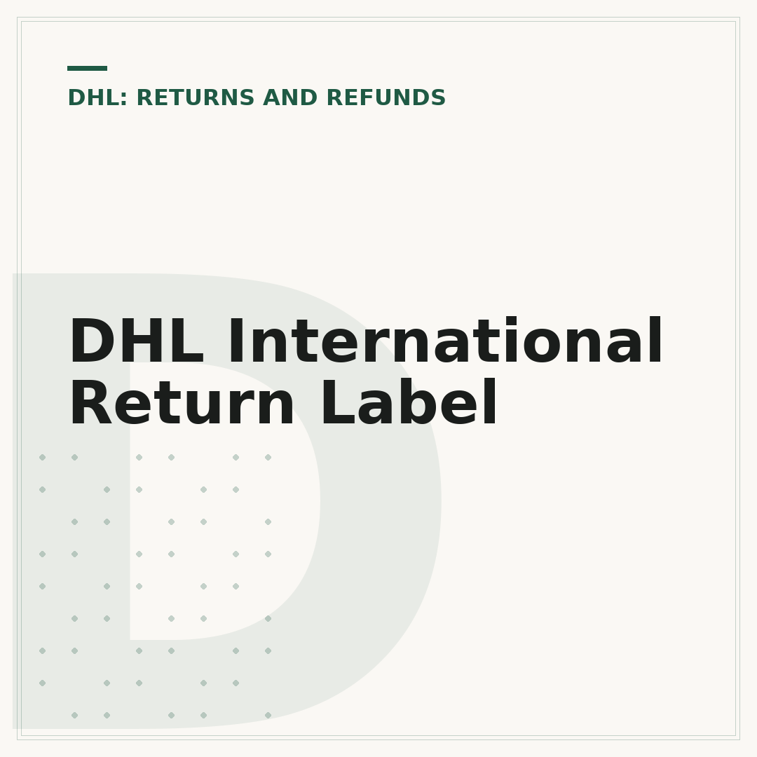 DHL International Return Label