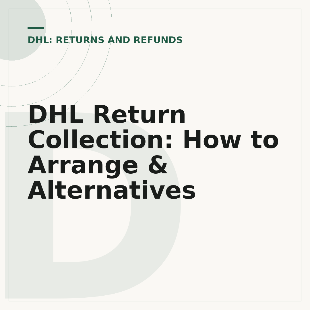 DHL Return Collection: How to Arrange & Alternatives
