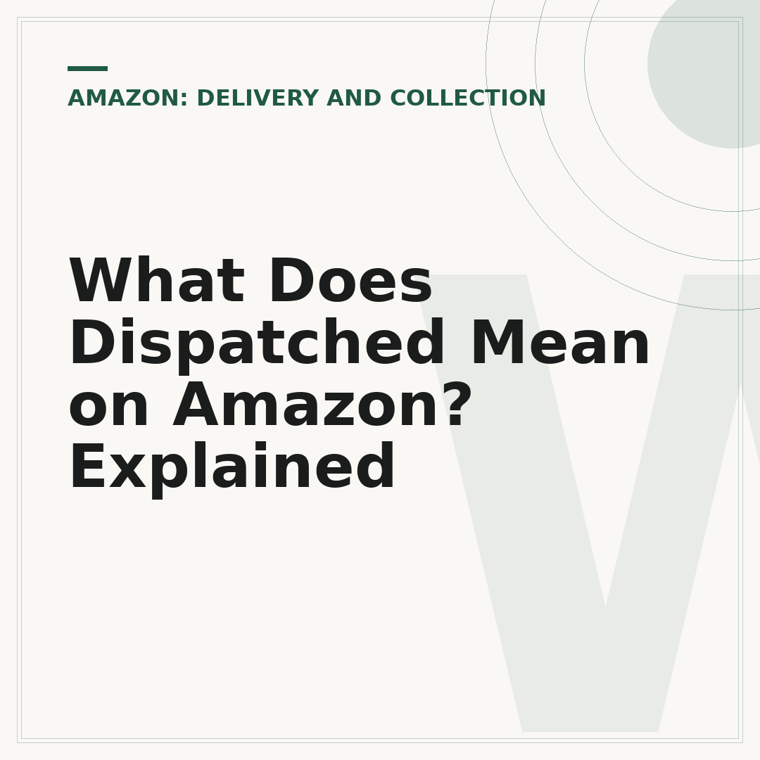 What Does Dispatched Mean on Amazon? Explained