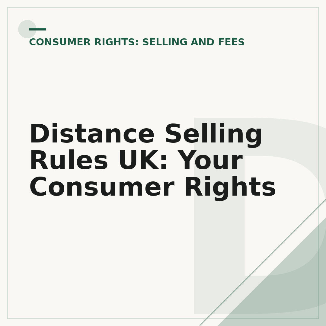 Distance Selling Rules UK: Your Consumer Rights