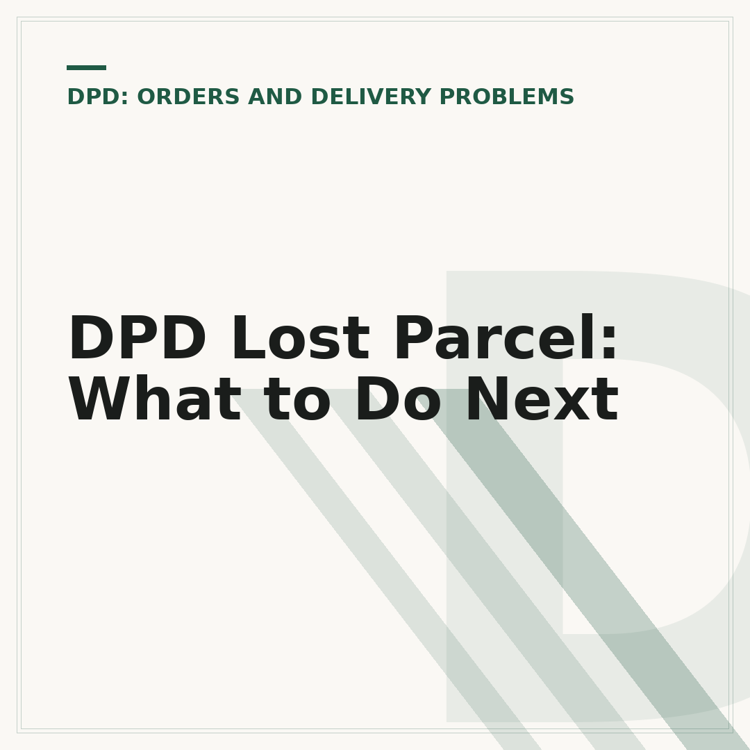 DPD Lost Parcel: What to Do Next