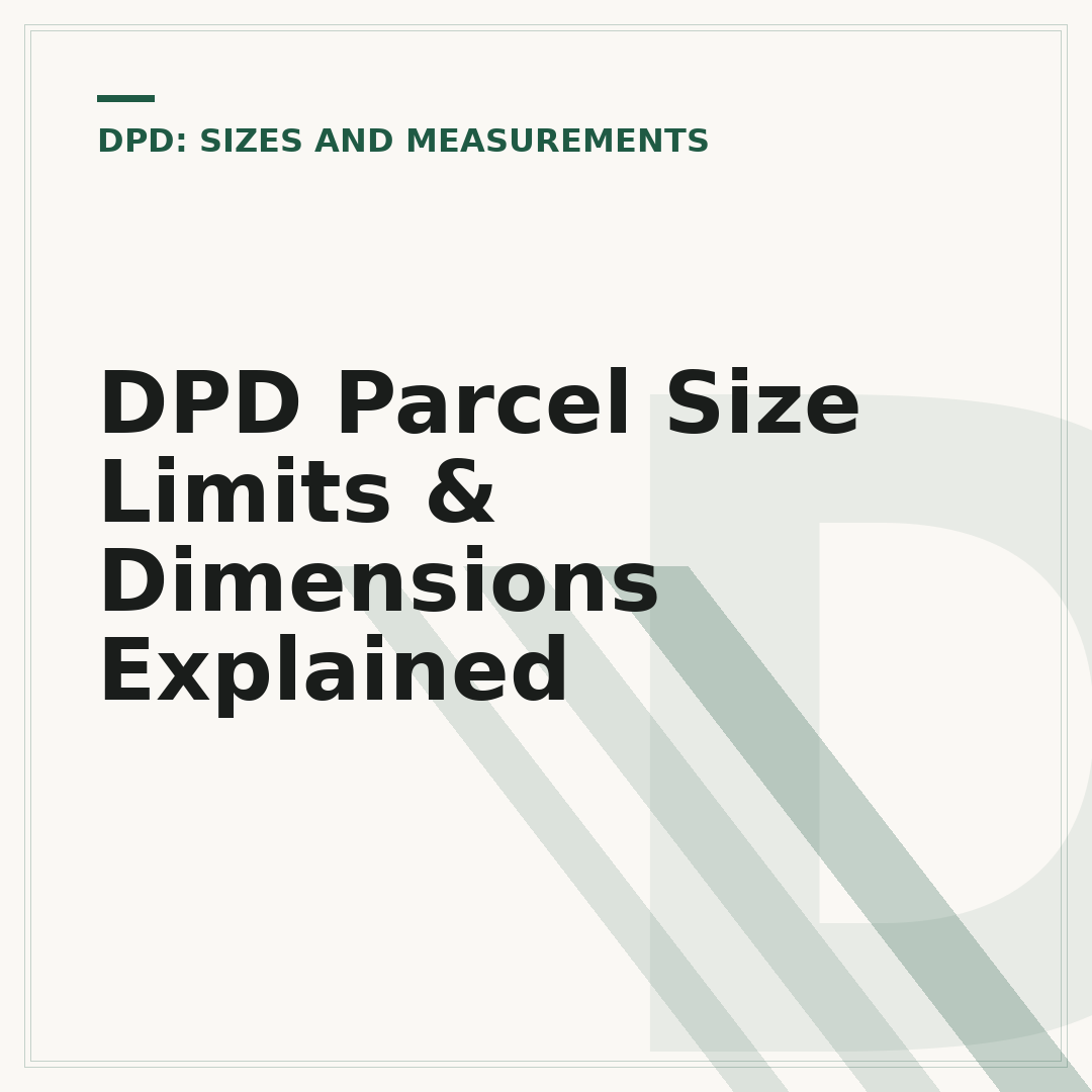 DPD Parcel Size Limits & Dimensions Explained