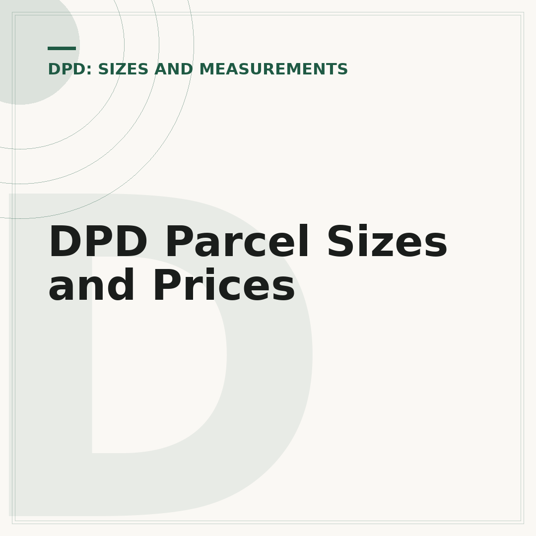 DPD Parcel Sizes and Prices