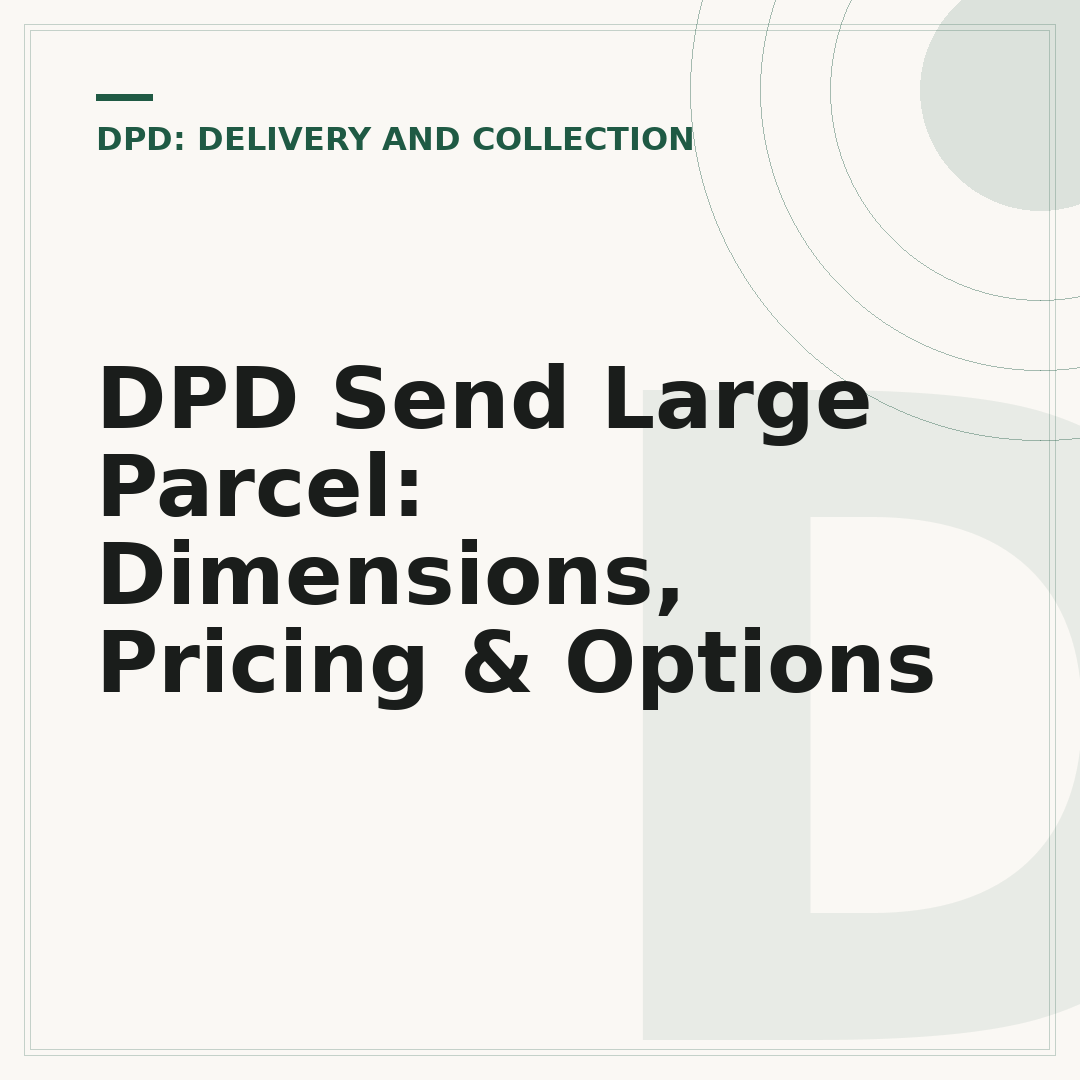 DPD Send Large Parcel: Dimensions, Pricing & Options