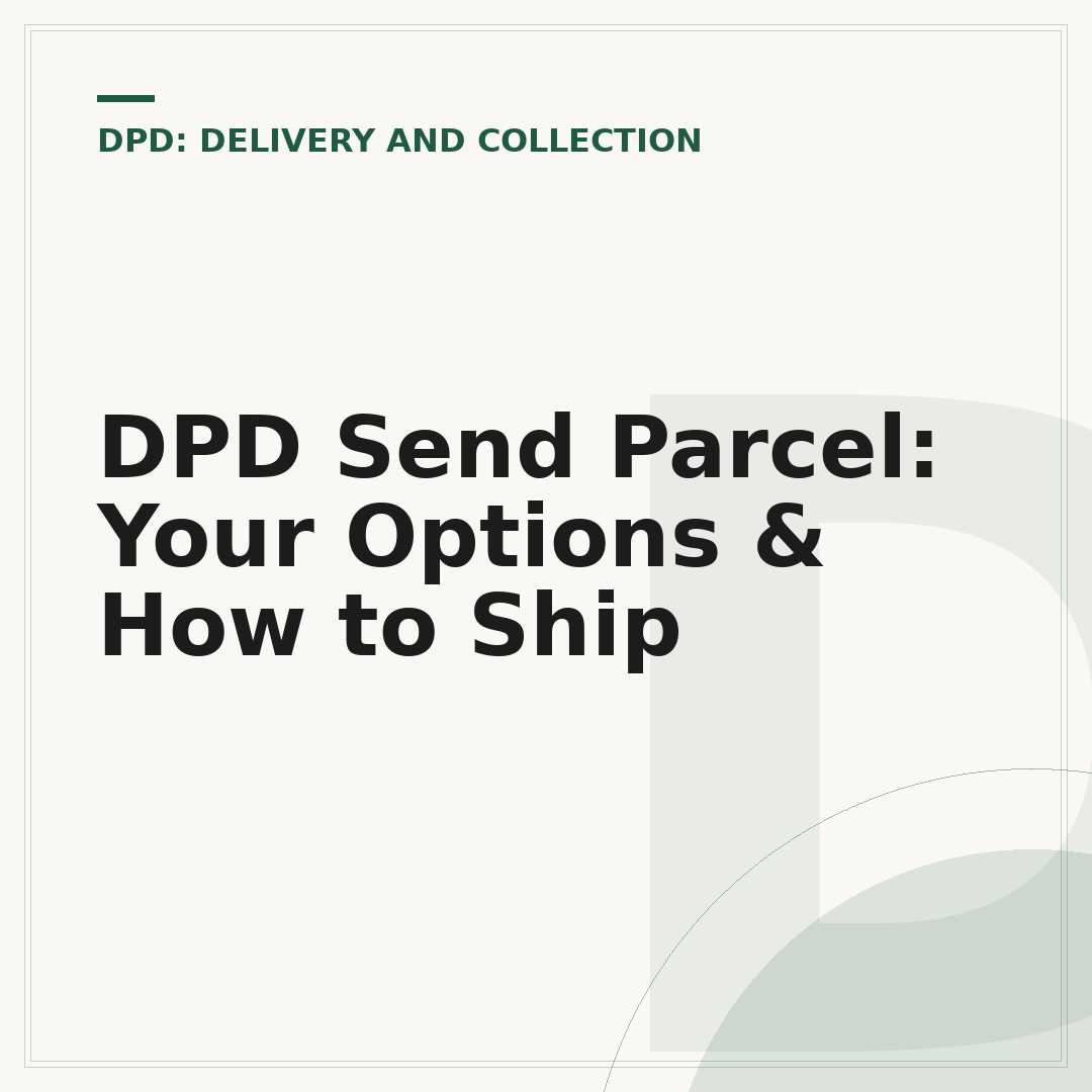 DPD Send Parcel: Your Options & How to Ship