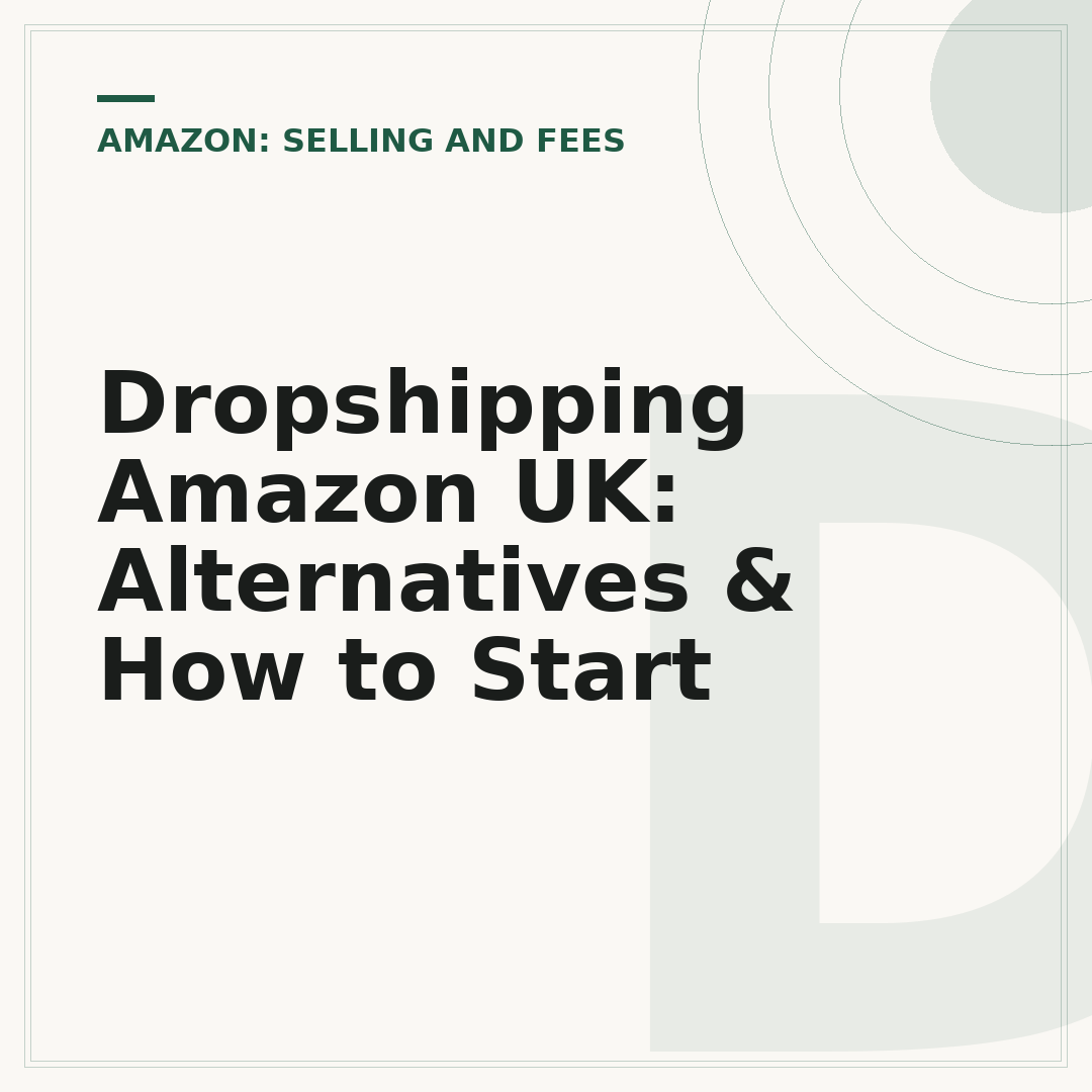 Dropshipping Amazon UK: Alternatives & How to Start
