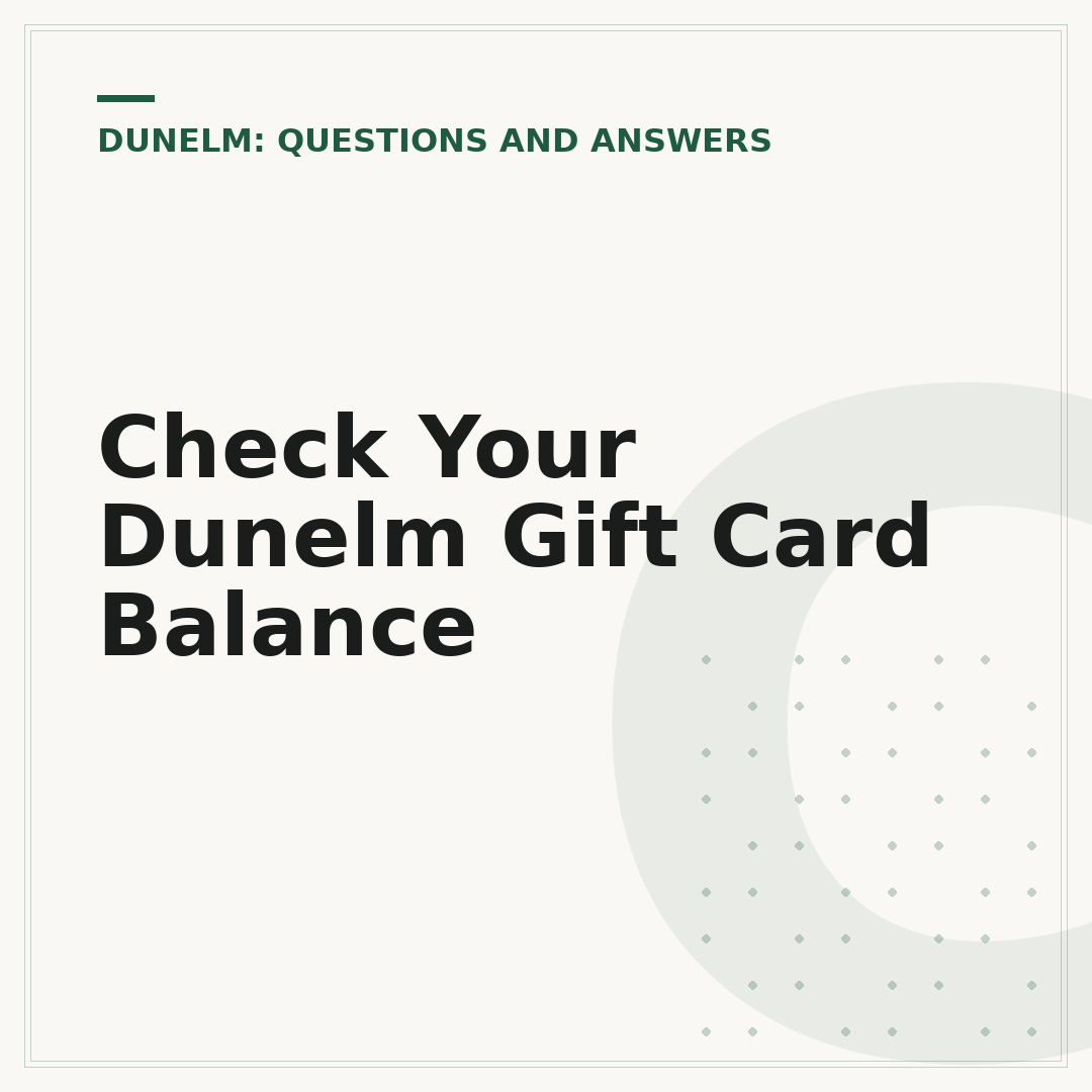 Check Your Dunelm Gift Card Balance