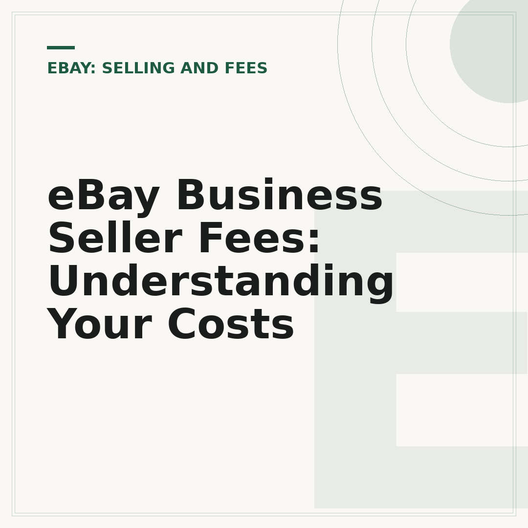 eBay Business Seller Fees: Understanding Your Costs