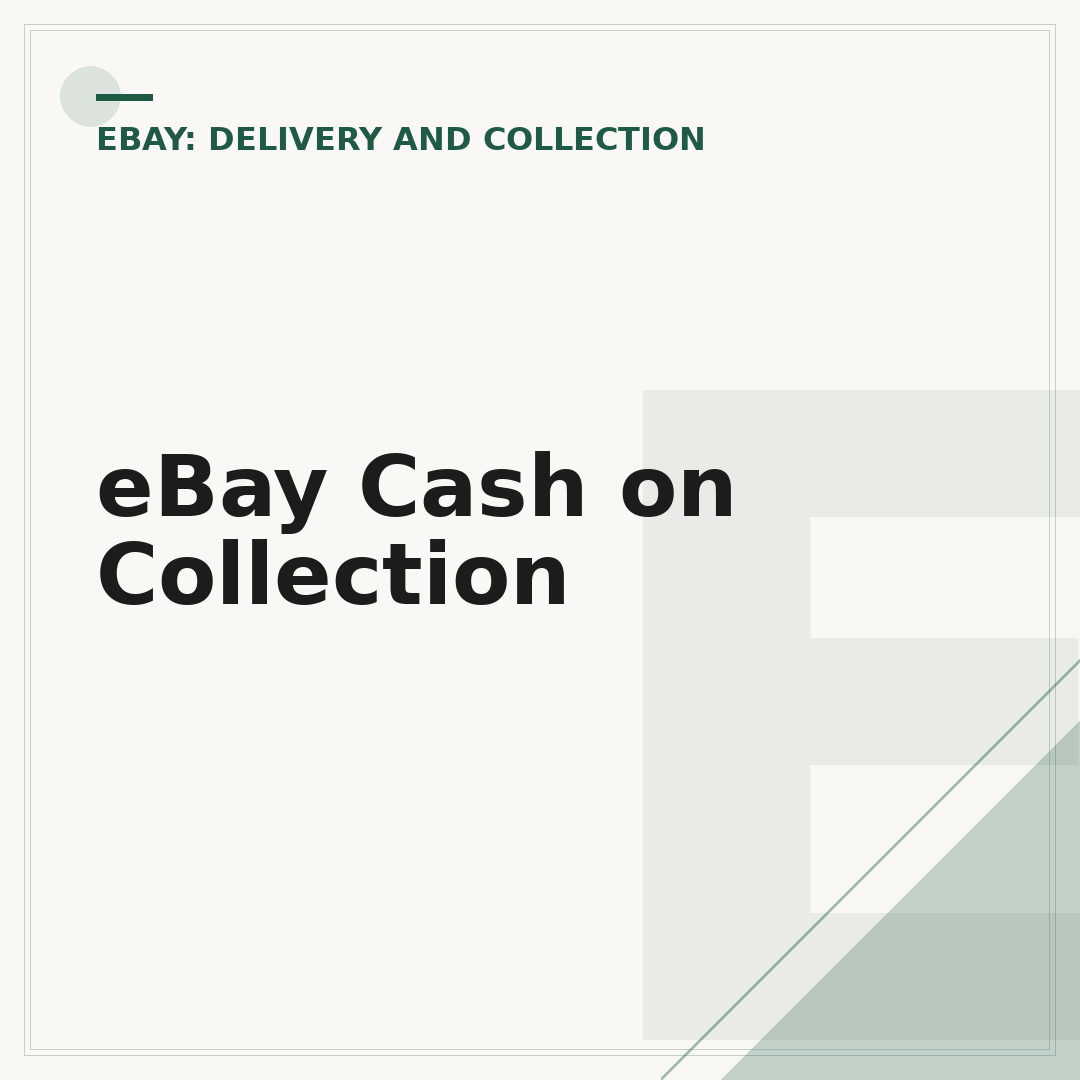 eBay Cash on Collection