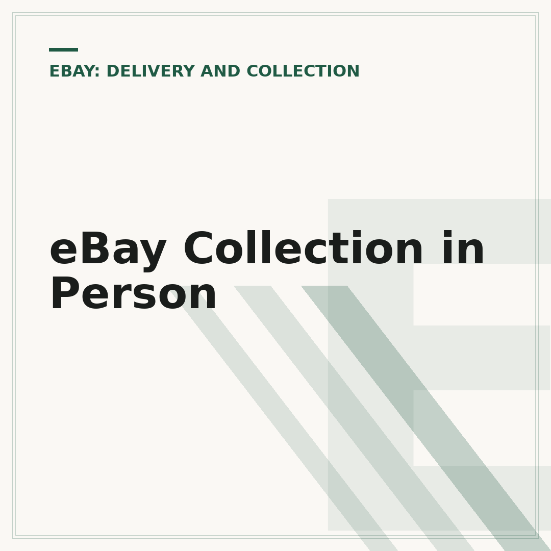eBay Collection in Person