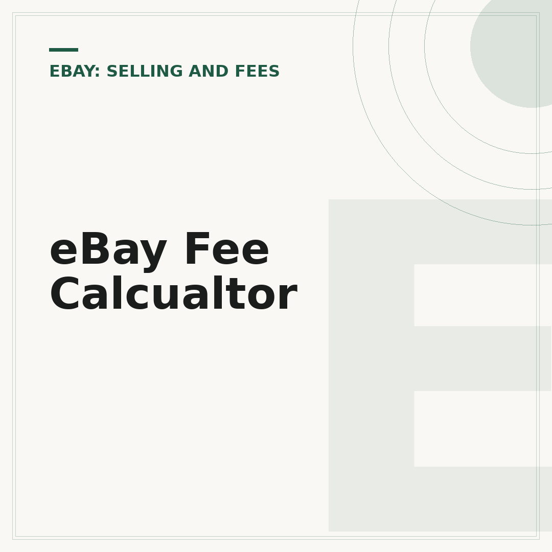 eBay Fee Calcualtor