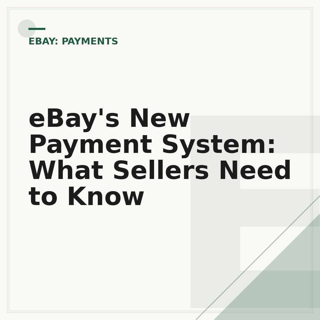 eBay's New Payment System: What Sellers Need to Know