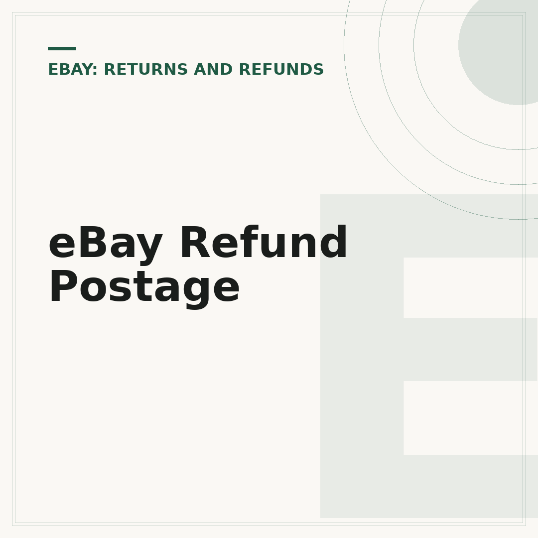 eBay Refund Postage