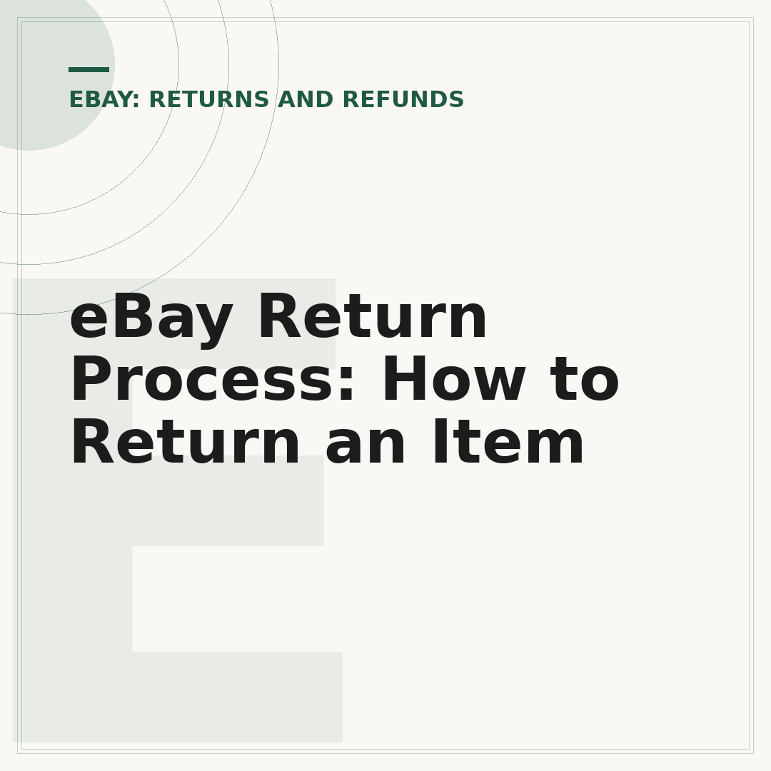 eBay Return Process: How to Return an Item