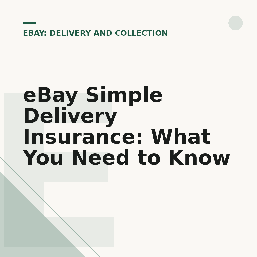 eBay Simple Delivery Insurance: What You Need to Know