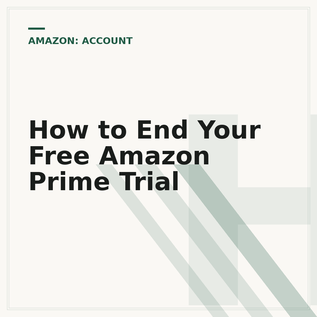 How to End Your Free Amazon Prime Trial