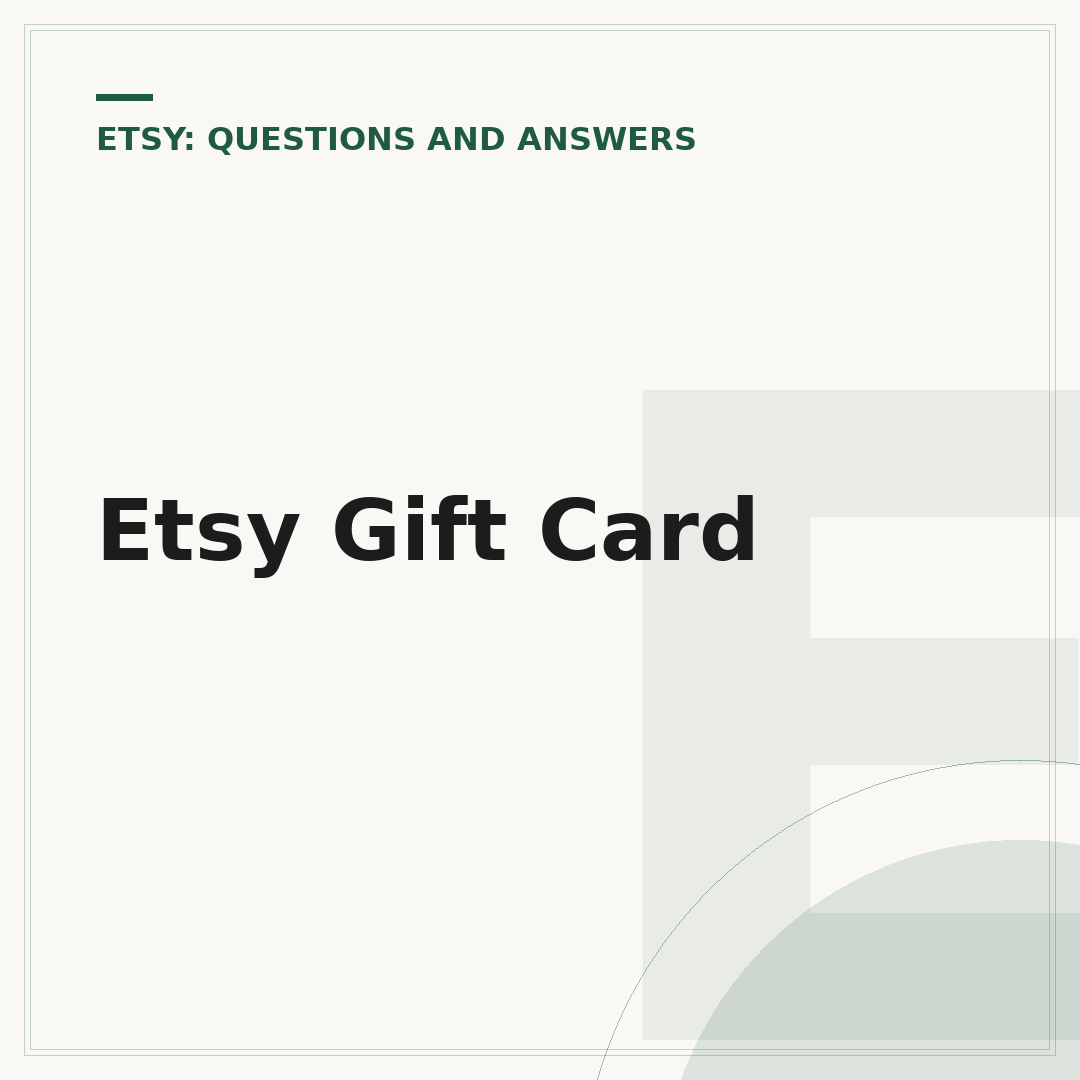 Etsy Gift Card