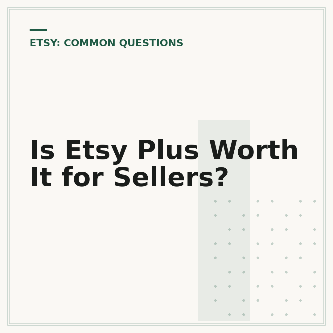 Is Etsy Plus Worth It for Sellers?