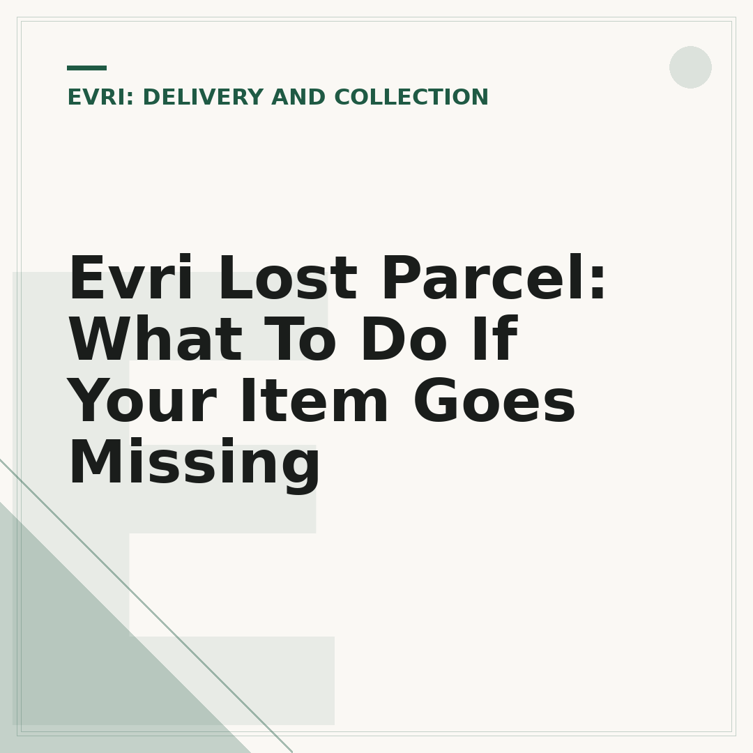 Evri Lost Parcel: What To Do If Your Item Goes Missing